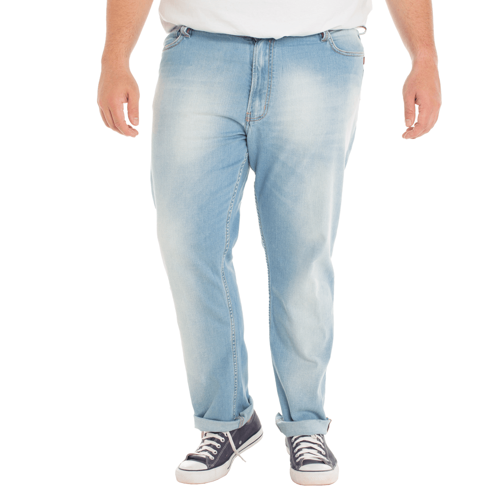Calca-Jeans-Plus-Size-Masculina-Convicto-Regular-Bordada-Lavagem-Clara